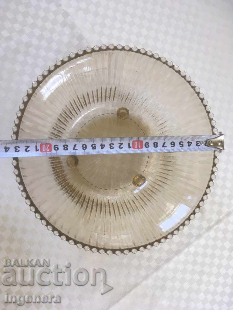 BOWL SALATIER FRUIT FILM THICK RELIEF COLORED GLASS STARIN with price 18.00 BGN | € 9.20 BOWL SALATIER FRUIT FILM THICK RELIEF COLORED GLASS STARIN with price 18.00 BGN | € 9.20