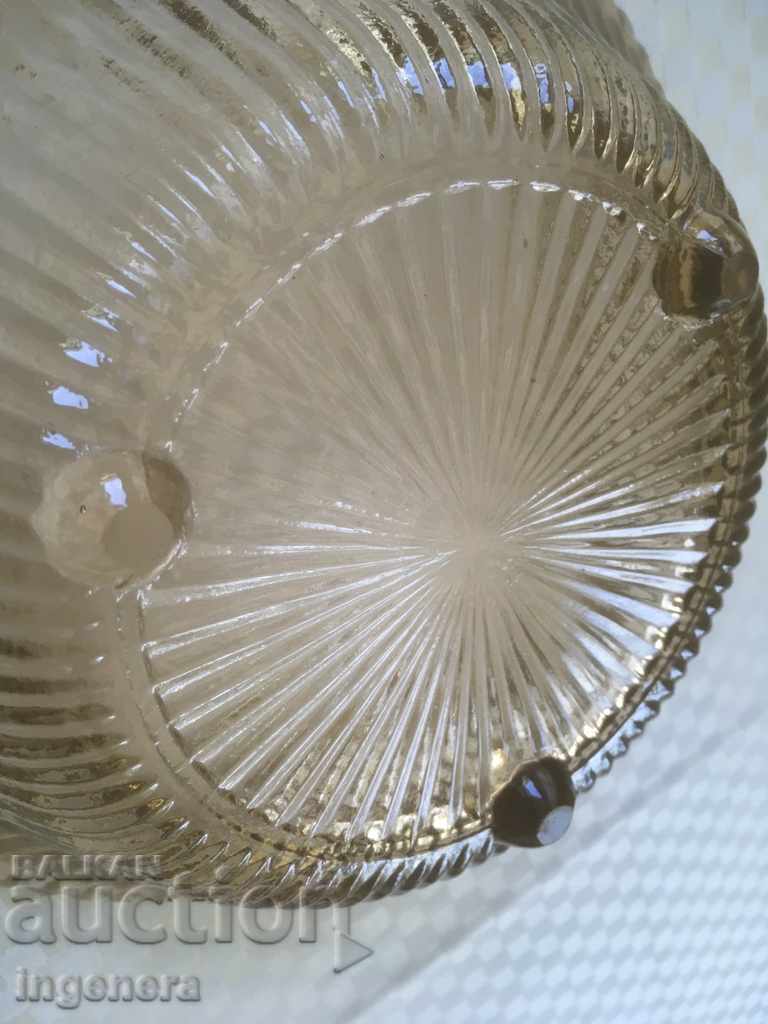 BOWL SALATIER FRUIT FILM THICK RELIEF COLORED GLASS STARIN - 5 BOWL SALATIER FRUIT FILM THICK RELIEF COLORED GLASS STARIN - 5