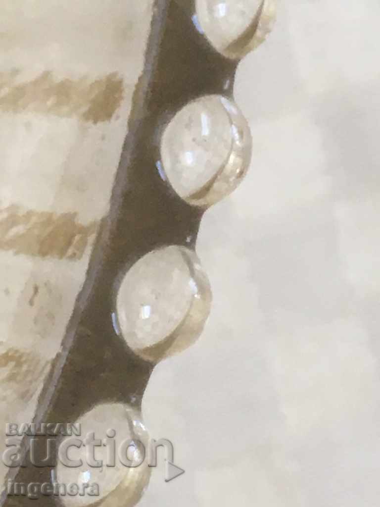 BOWL SALATIER FRUIT FILM THICK RELIEF COLORED GLASS STARIN - 6 BOWL SALATIER FRUIT FILM THICK RELIEF COLORED GLASS STARIN - 6