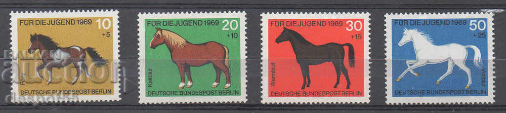 1969. Berlin. Welfare of youth - Horses.