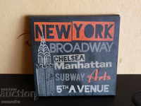 New York Ню Йорк картина реклама Бродуей Манхатън 5 авеню