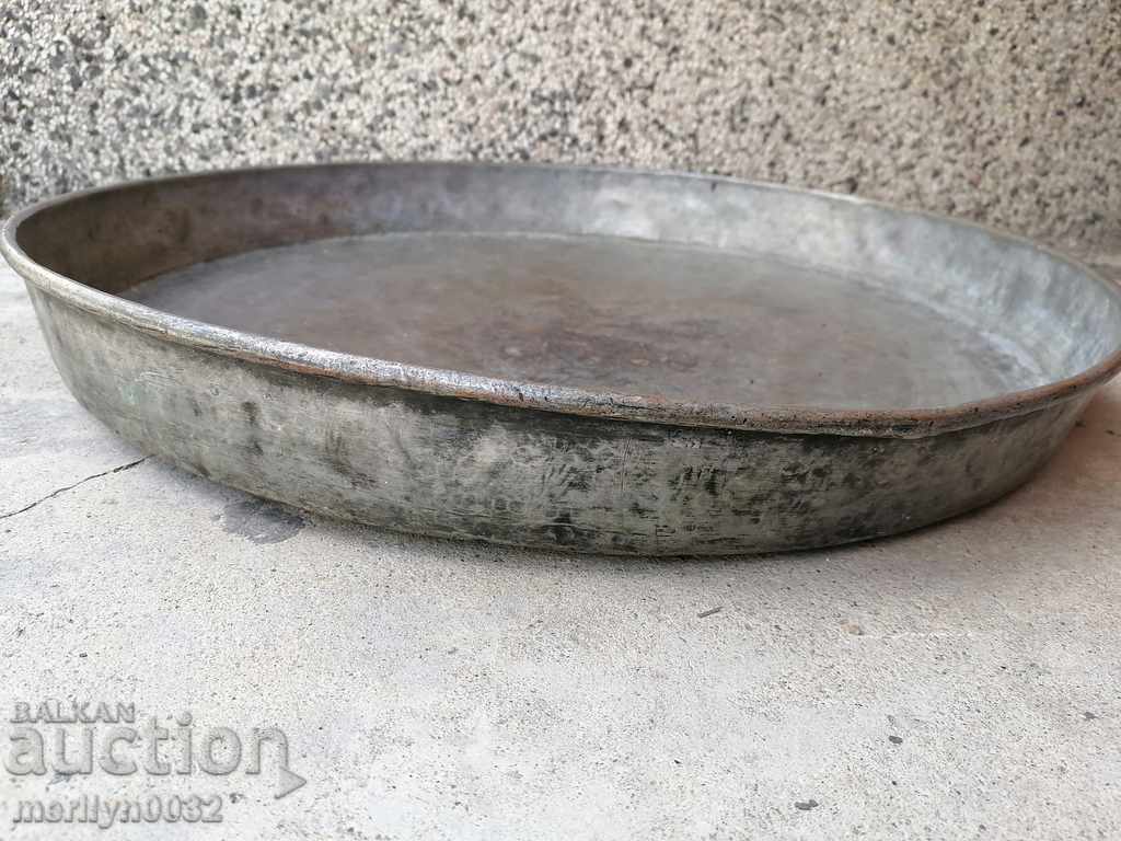 Old copper pan LARGE copper casserole copper pan with price 119.00 BGN | € 60.84 Old copper pan LARGE copper casserole copper pan with price 119.00 BGN | € 60.84