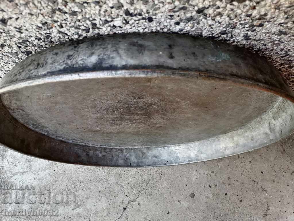 Old copper pan LARGE copper casserole copper pan - 6 Old copper pan LARGE copper casserole copper pan - 6