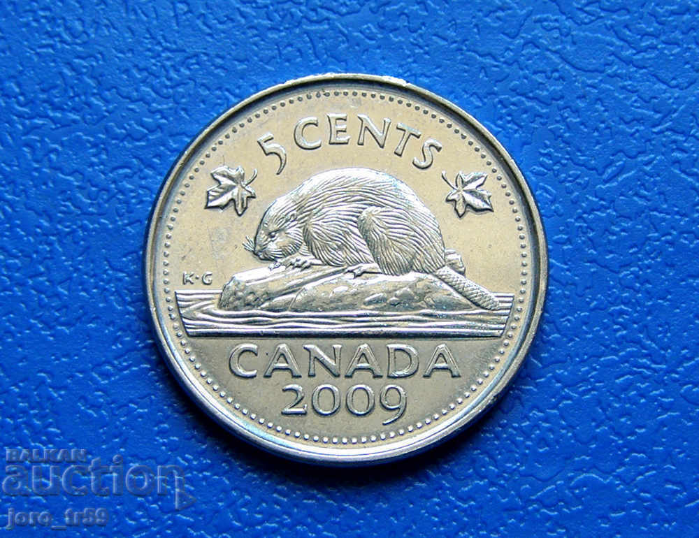 Канада 5 цент /5 Cents /  2009 г.