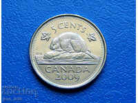 Канада 5 цент /5 Cents /  2009 г.