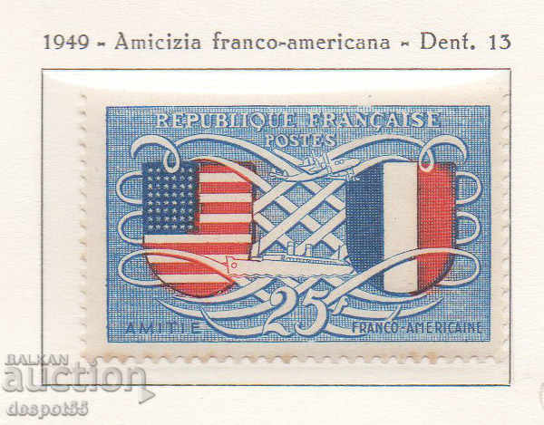 1949. France. French-American friendship.