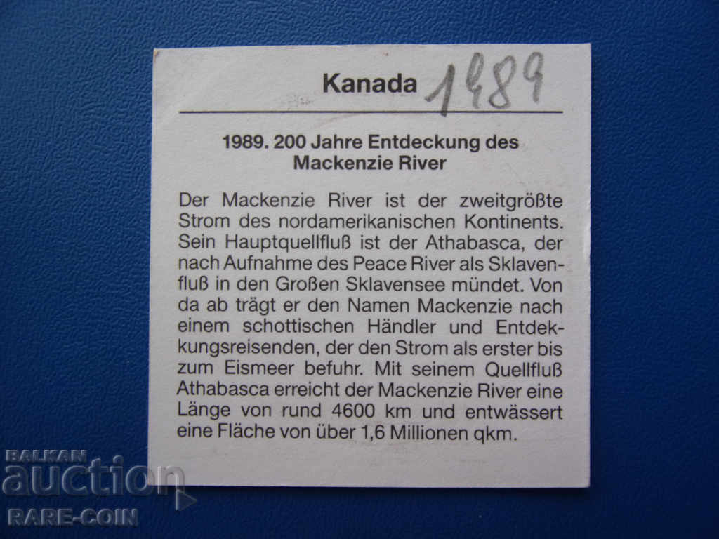 Licitație RS (30) Canada 1 dolar 1989 UNC PROOF Rare