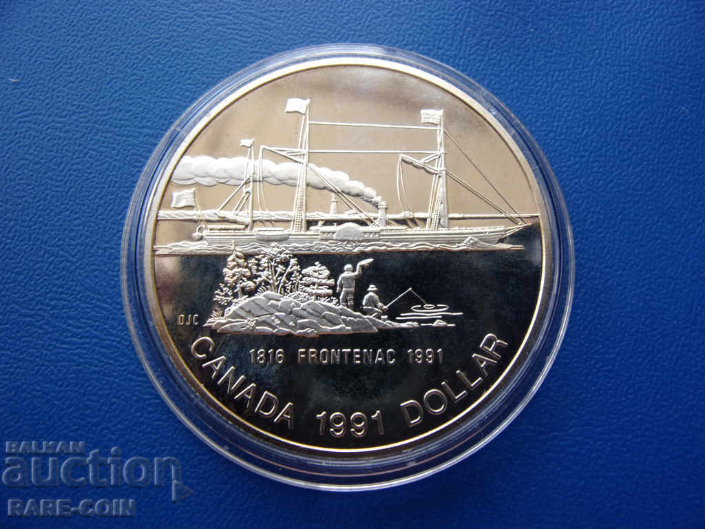 RS (30) Καναδάς 1 δολάριο 1991 UNC PROOF Σπάνια