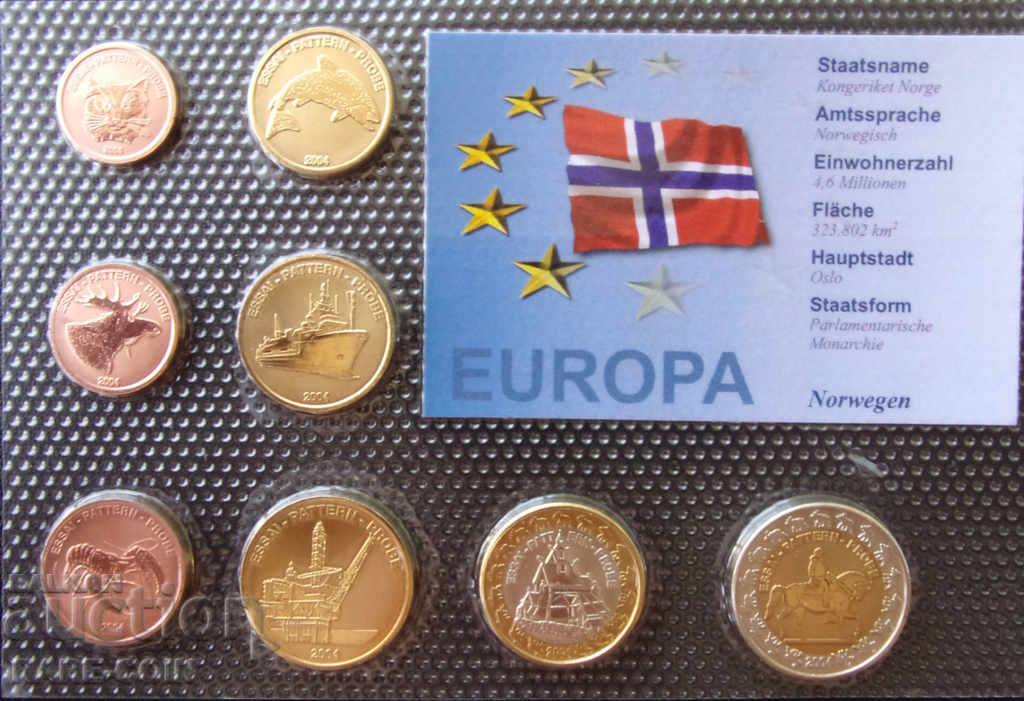RS (30)  Норвегия Побен Сет Евро 2004  UNC Rare