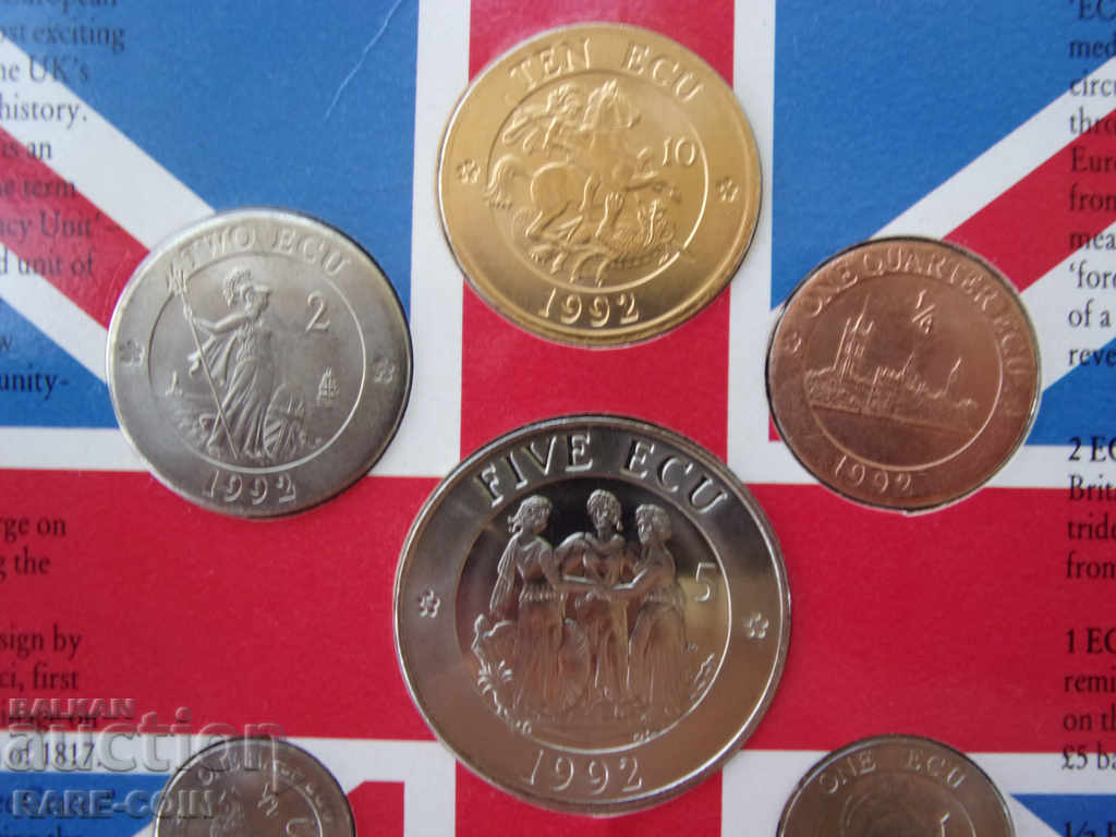 RS (30) Anglia ECU Set 1992 UNC Rare cu preț € 43.46 | 85.00 BGN