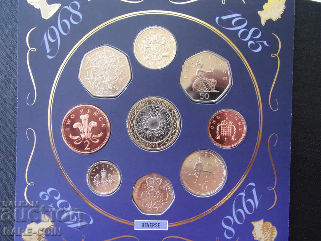 RS (30) England Diamond Set 1998 UNC Rare - 5