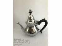 Vintage bronze nickel-plated teapot №0409
