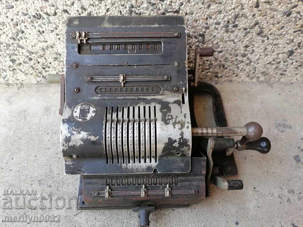 Немска изчислителна машина BRUNSVIGA калкулатор сметало