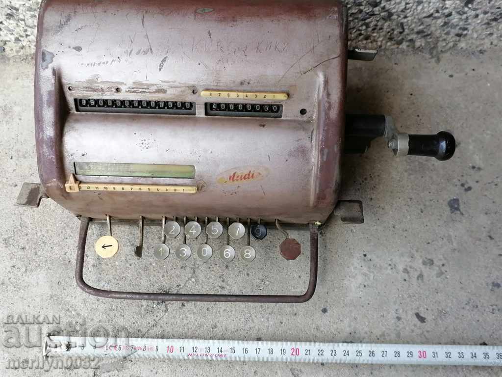 German calculator MADIH calculator abacus - 7
