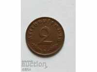 Монета 2 пфени Германия