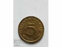 Монета 5 пфени Германия