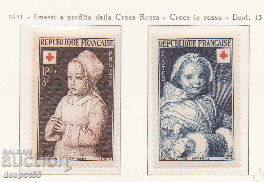1951. Γαλλία. Ερυθρός Σταυρός.