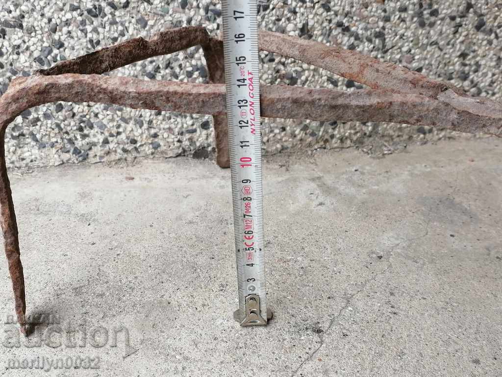 Auction An old forged sack, fireplace, grill, wrought iron Auction An old forged sack, fireplace, grill, wrought iron