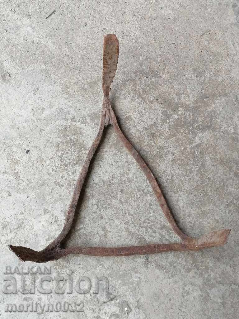 An old forged sack, fireplace, grill, wrought iron - 7 An old forged sack, fireplace, grill, wrought iron - 7