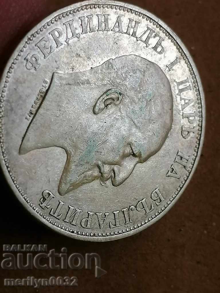 Coin BGN 2 1910 Kingdom of Bulgaria silver - 5 Coin BGN 2 1910 Kingdom of Bulgaria silver - 5