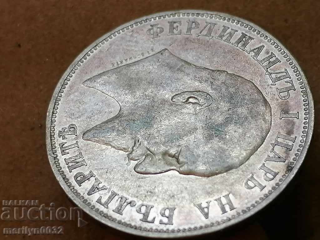 Coin BGN 2 1910 Kingdom of Bulgaria silver - 6 Coin BGN 2 1910 Kingdom of Bulgaria silver - 6