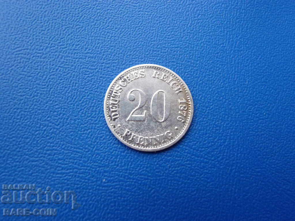 RS (31) Germania 20 Pfennig 1876 C Rare