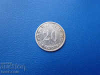 RS (31) Germany 20 Pfennig 1876 C Rare