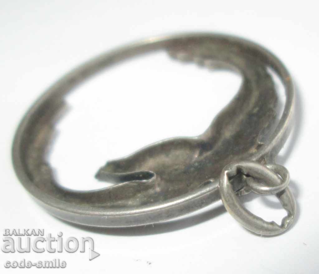 Licitație Pandantiv vechi medalion pilot argint Regatul Bulgariei Licitație Pandantiv vechi medalion pilot argint Regatul Bulgariei