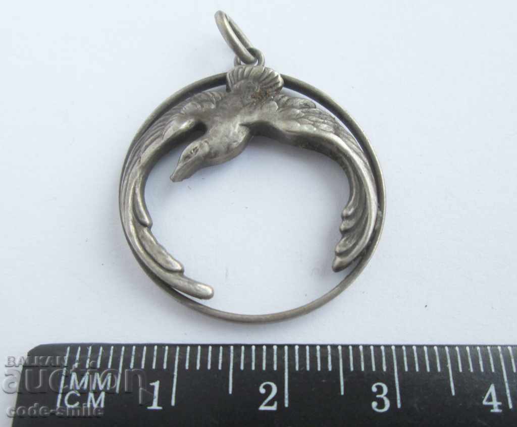 Pandantiv vechi medalion pilot argint Regatul Bulgariei - 5 Pandantiv vechi medalion pilot argint Regatul Bulgariei - 5