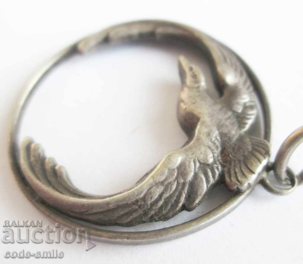 Pandantiv vechi medalion pilot argint Regatul Bulgariei - 6 Pandantiv vechi medalion pilot argint Regatul Bulgariei - 6