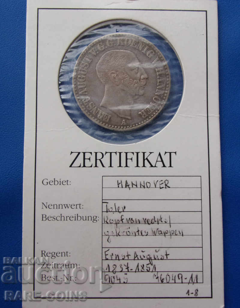 Germany Hannover 1 Thaler 1846 Rare Original