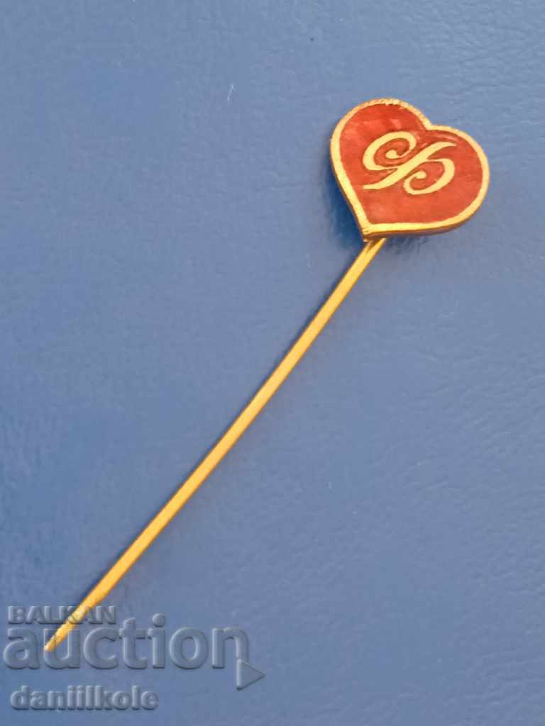 Delivery of *$*Y*$* KINGDOM OF BULGARIA BADGE HEART ENAMEL LETTER "F"*$*Y*$*
