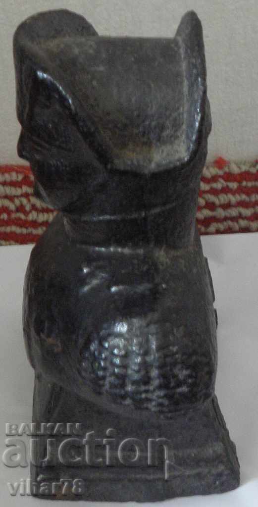 Old cast iron figure-Napoleon Bonaparte for a fireplace - 6 Old cast iron figure-Napoleon Bonaparte for a fireplace - 6