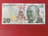 Turcia 20 Lirasi 1970 (2009) Pick 224 Ref 1687