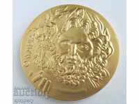 Rare Olympic plaque medal sign Olympiad Athens 1896