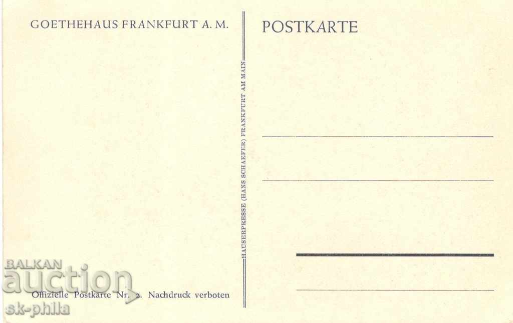 Old postcard - Frankfurt, Goethe's House - Living room with price 1.00 BGN | € 0.51 Old postcard - Frankfurt, Goethe's House - Living room with price 1.00 BGN | € 0.51