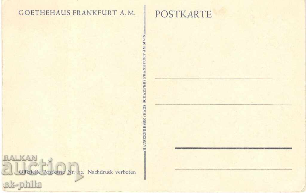 Old postcard - Frankfurt, Goethe's House - Cabinet with price 1.00 BGN | € 0.51 Old postcard - Frankfurt, Goethe's House - Cabinet with price 1.00 BGN | € 0.51