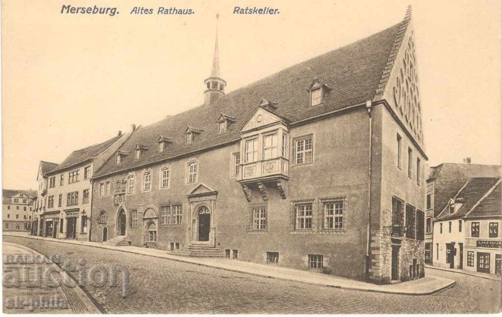 Old postcard - Merseburg, City Council