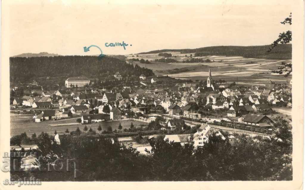 Antique postcard - Münsingen, General view