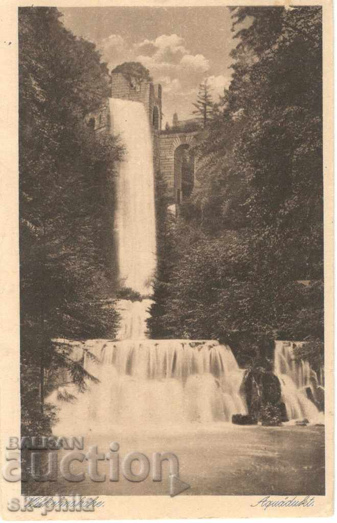 Old postcard - Wilhelmshohe, Waterfalls