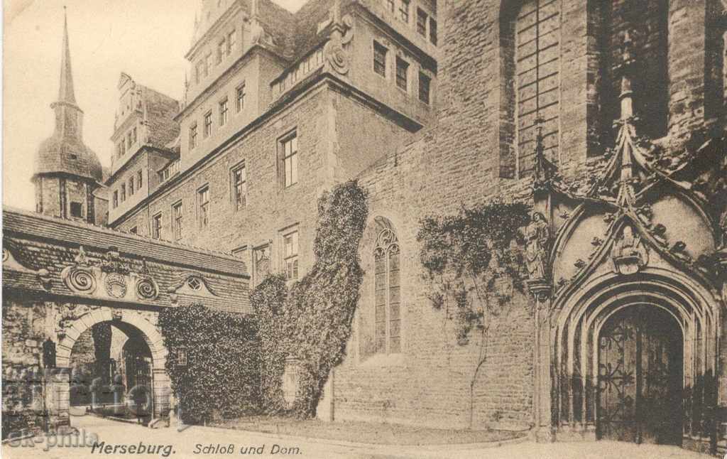 Стара картичка - Мерсебург, Замък и катедрала