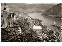 Old postcard - Oberwesel on the Rhine, General view