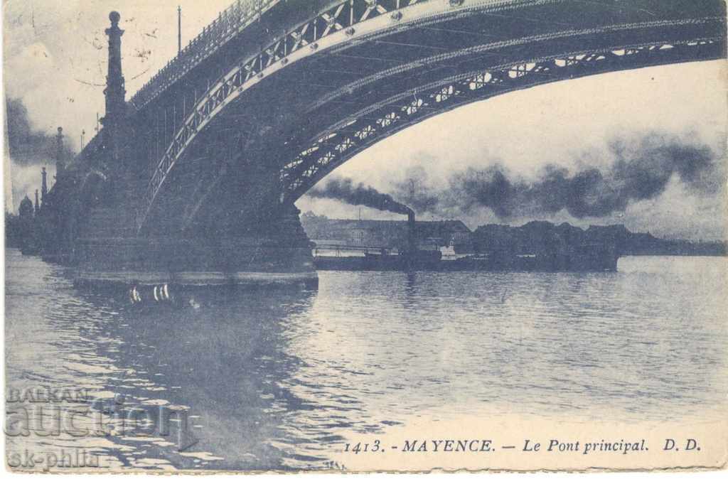 Old postcard - Mainz / Myens /, Bridge