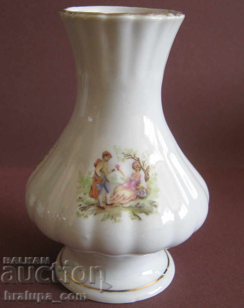 Old porcelain vase polish summer
