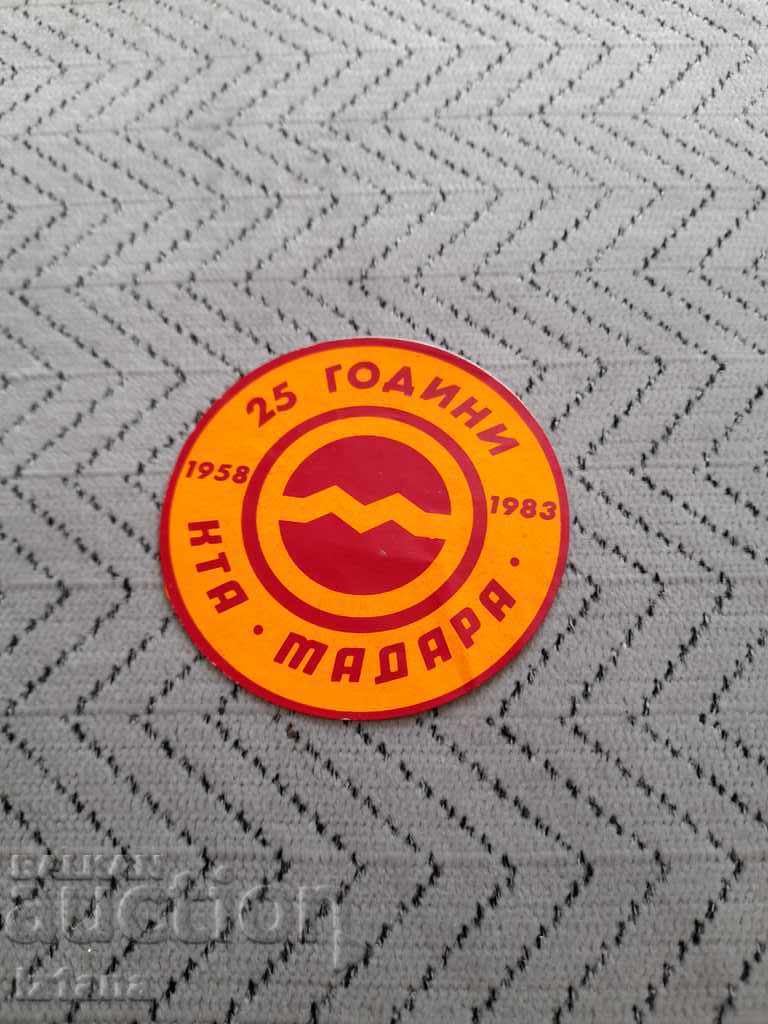 Old sticker, Sticker 25 Years KTA Madara