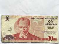 Turkey 10 Lira 2005 Επιλέξτε 218 Ref 7266