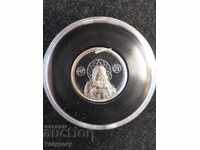 Silver medallion "Orthodox Virgin", Ag sample 999
