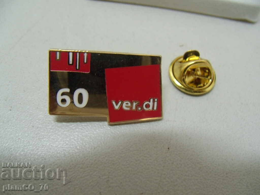 № * 5694 insignă aniversară veche - Ver-di cu preț 3.00 BGN | € 1.53