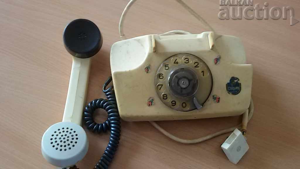 Delivery of retro vintage phone 1972 Delivery of retro vintage phone 1972