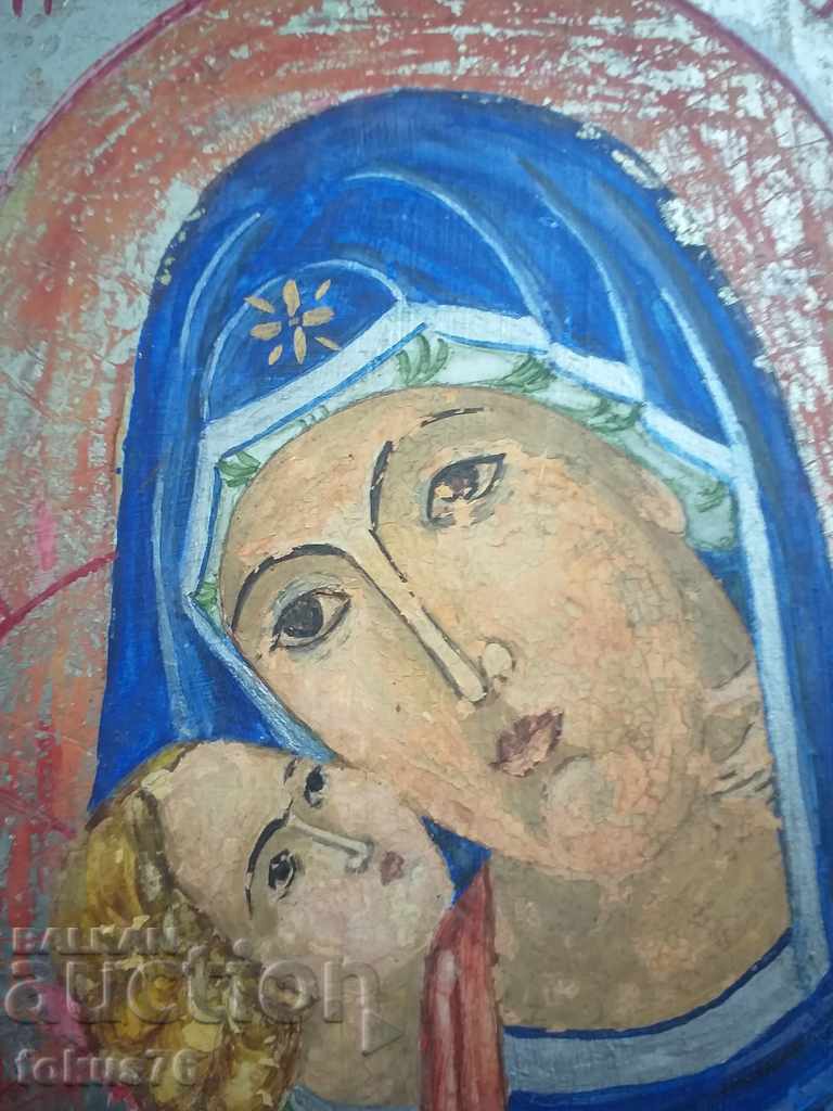 Old hand painted icon in excellent condition with price 180.00 BGN | € 92.03 Old hand painted icon in excellent condition with price 180.00 BGN | € 92.03